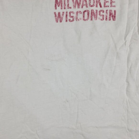 Harley Davidson Mens Medium White T Shirt Milwaukee Wisconsin Motorcycles Casual - Picture 4 of 8